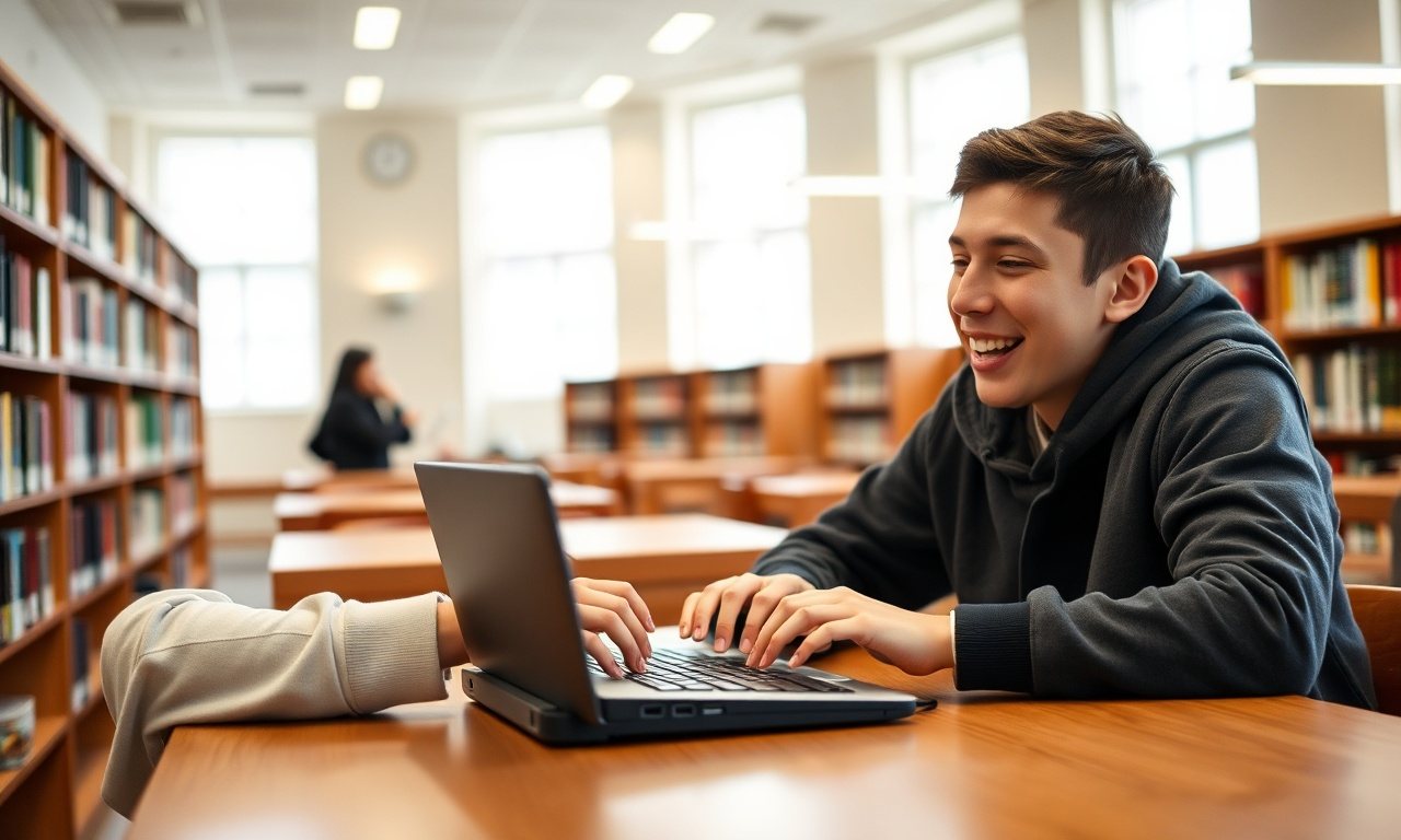 Two students sharing a Chromebook keyboard to play a two-player game