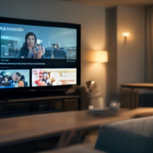 Remote control pointed at a smart TV showing streaming options for game day